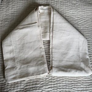 Quince Cream European Linen Curtain panel